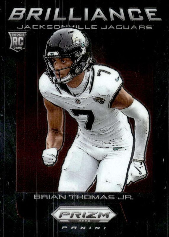 Brian Thomas Jr. 2024 Prizm Deca #2 Brilliance Rookie RAW