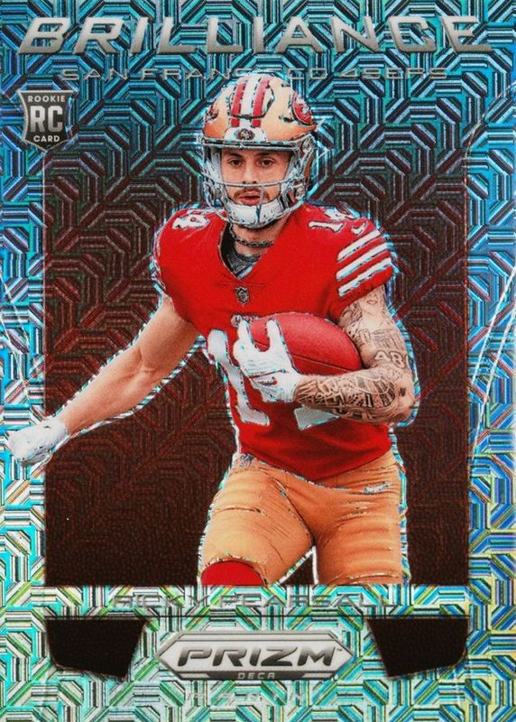 Ricky Pearsall 2024 Prizm Deca #3 Brilliance - Mojo /30 Rookie RAW
