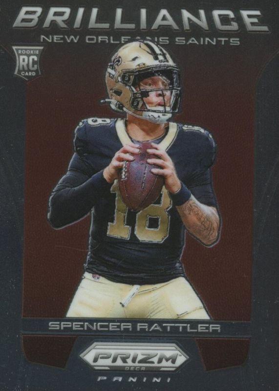Spencer Rattler 2024 Prizm Deca #9 Brilliance Rookie RAW