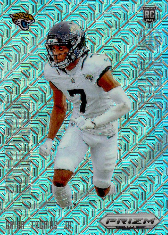 Brian Thomas Jr. 2024 Prizm Deca #11 Downtown Bound - Mojo /30 Rookie RAW