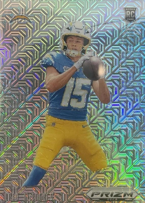 Ladd McConkey 2024 Prizm Deca #12 Downtown Bound - Mojo /30 Rookie RAW