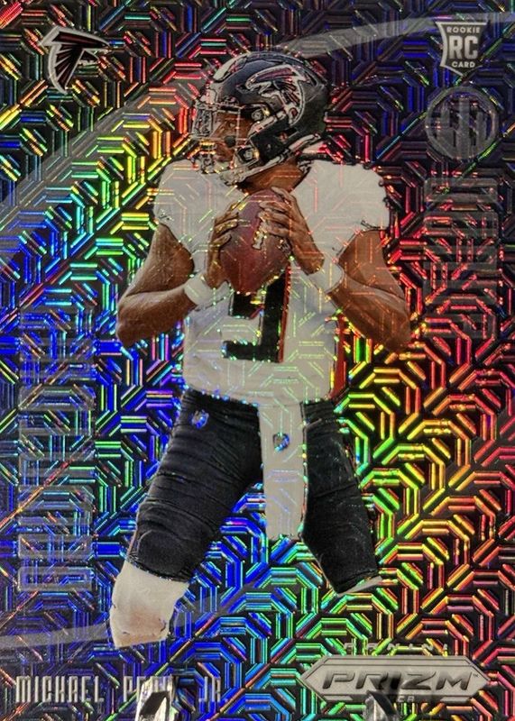 Michael Penix Jr. 2024 Prizm Deca #9 Downtown Bound - Mojo /30 Rookie RAW