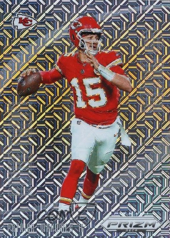 Patrick Mahomes II 2024 Prizm Deca #16 Downtown Bound - Mojo /30 RAW
