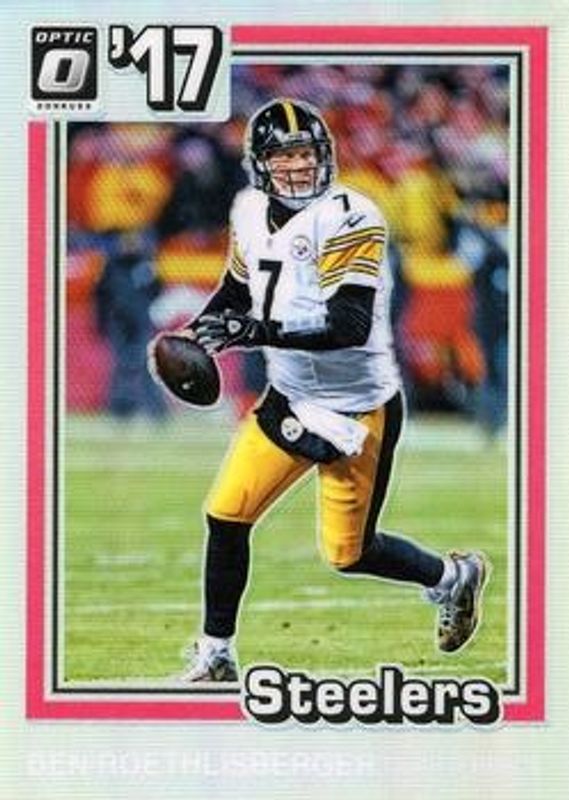 Ben Roethlisberger 2017 Optic #15 1981 Tribute RAW