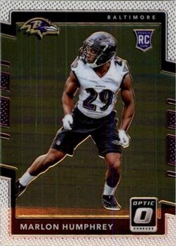 Marlon Humphrey 2017 Optic #128 Base Rookie RAW