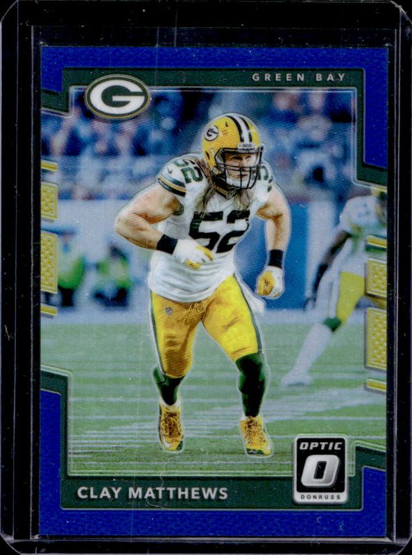 Clay Matthews 2017 Optic #14 Blue /149 RAW