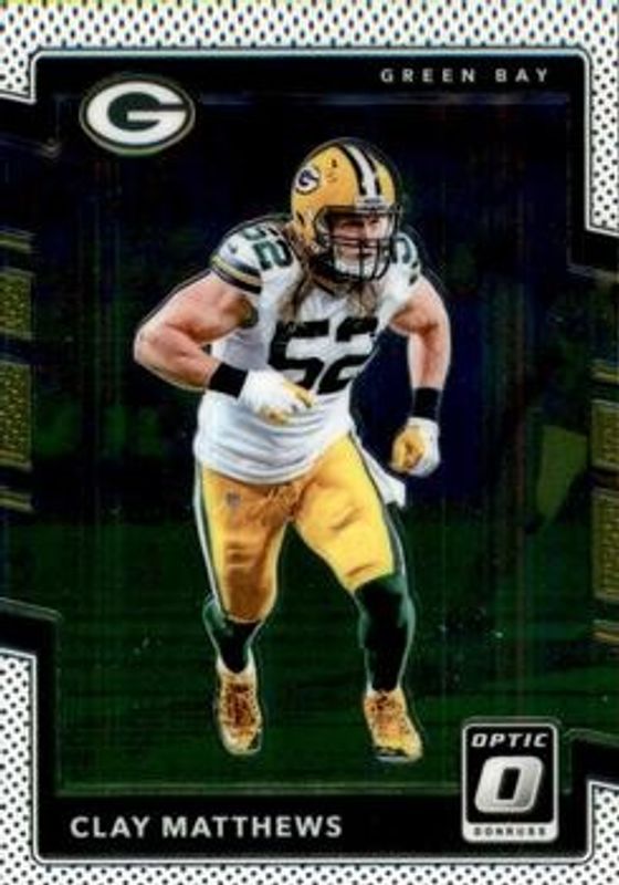 Clay Matthews 2017 Optic #14 Base RAW