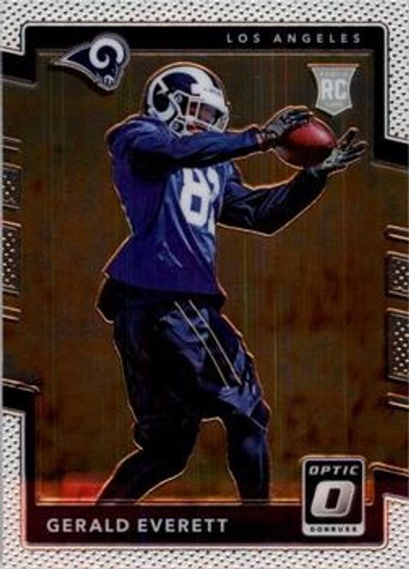 Gerald Everett 2017 Optic #142 Base Rookie RAW