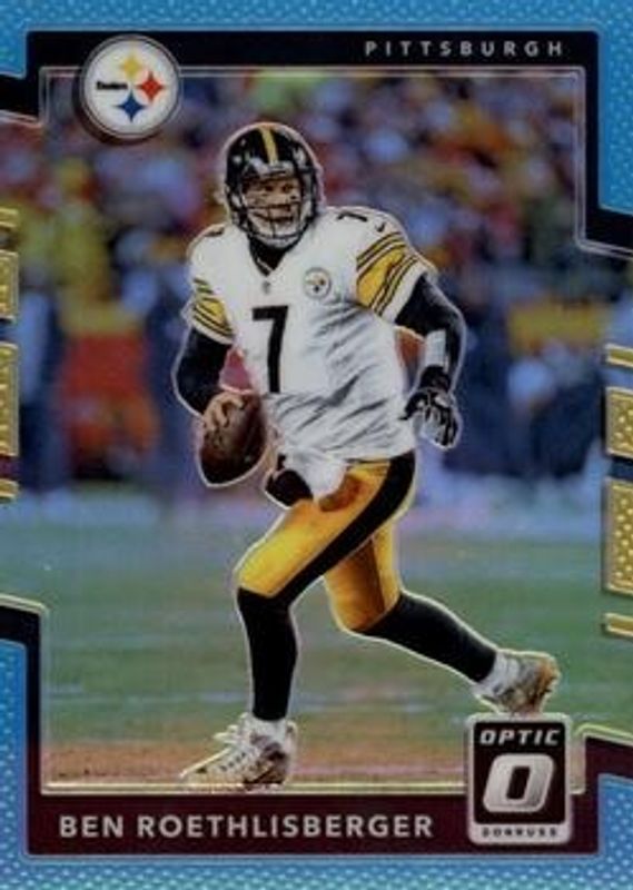 Ben Roethlisberger 2017 Optic #93 Aqua /299 RAW
