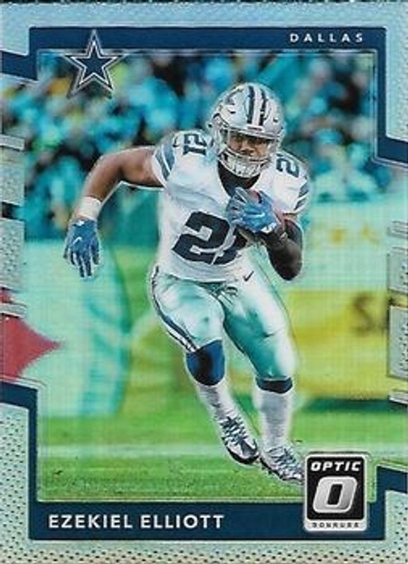 Ezekiel Elliott 2017 Optic #49 Holo RAW