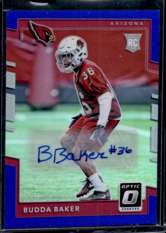 Budda Baker 2017 Optic #149 Rookies Autographs - Blue /75 RAW
