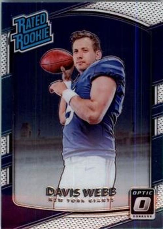 Davis Webb 2017 Optic #198 Base Rookie RAW