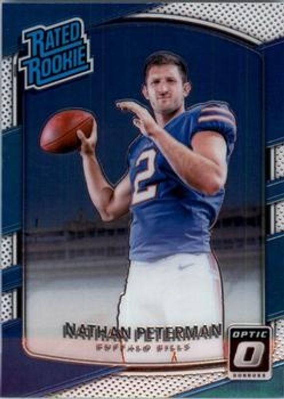 Nathan Peterman 2017 Optic #184 Base Rookie RAW