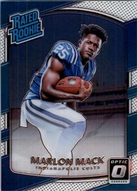 Marlon Mack 2017 Optic #152 Base Rookie RAW