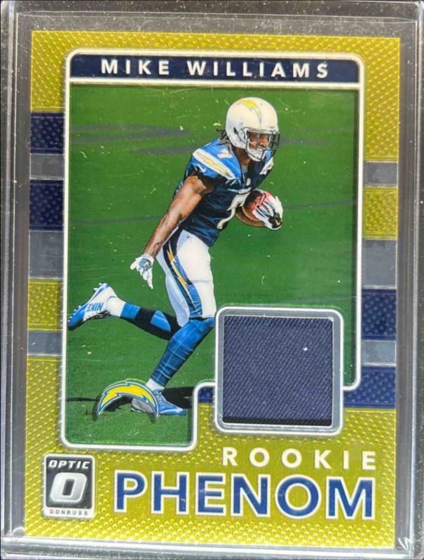 Mike Williams 2017 Optic #4 Rookie Phenom Jerseys RAW