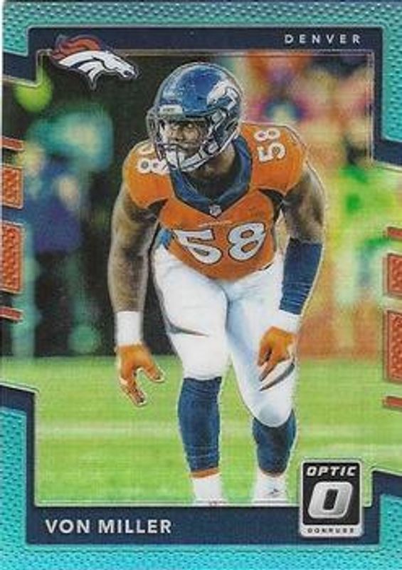 Von Miller 2017 Optic #21 Aqua /299 RAW