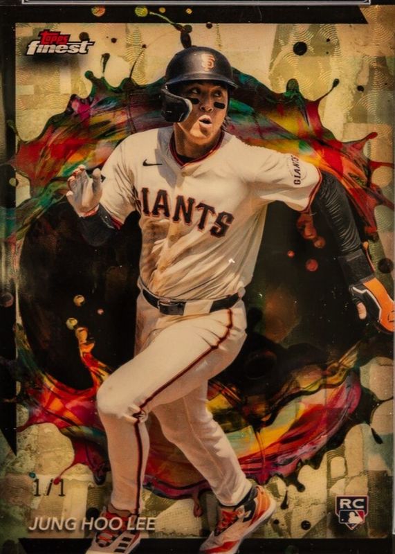 Jung Hoo Lee 2024 Topps Finest #282 Rare - Superfractor /1 Rookie RAW
