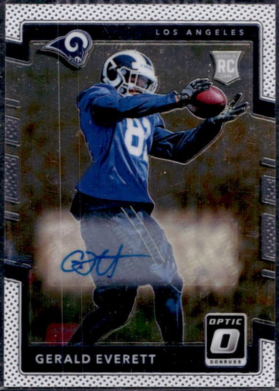 Gerald Everett 2017 Optic #142 Rookies Autographs RAW