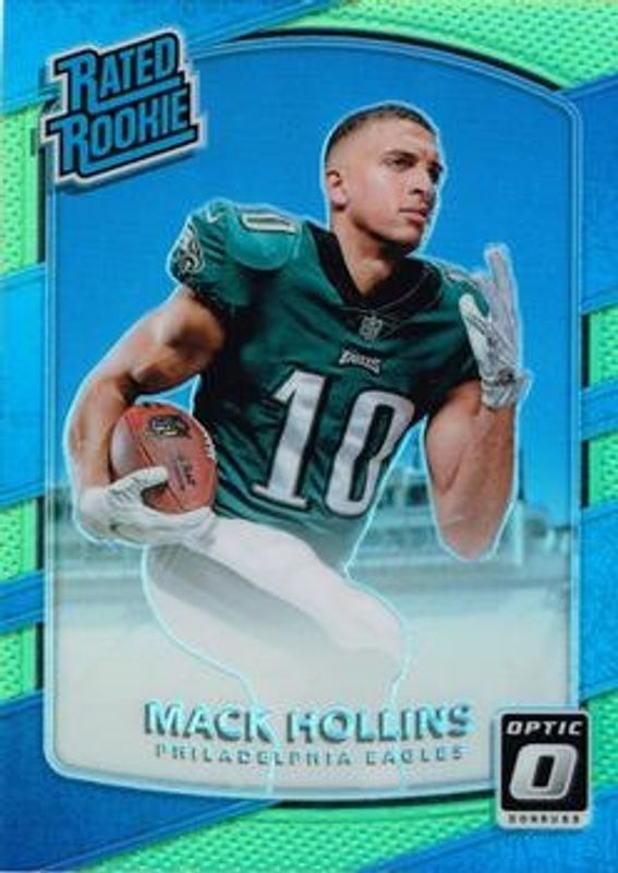 Mack Hollins 2017 Optic #161 Lime Rookie RAW