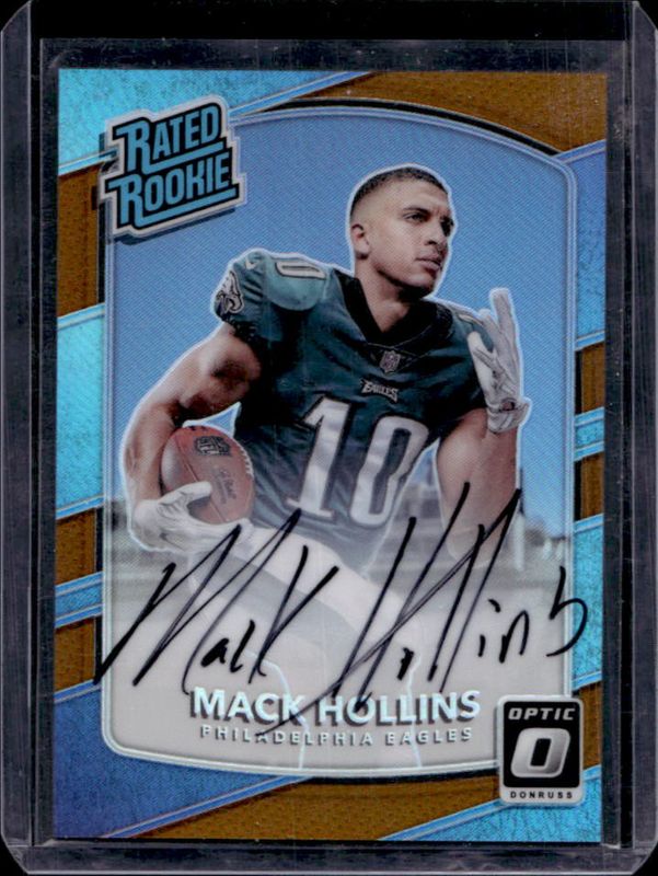 Mack Hollins 2017 Optic #161 Rated Rookies Autographs - Bronze RAW