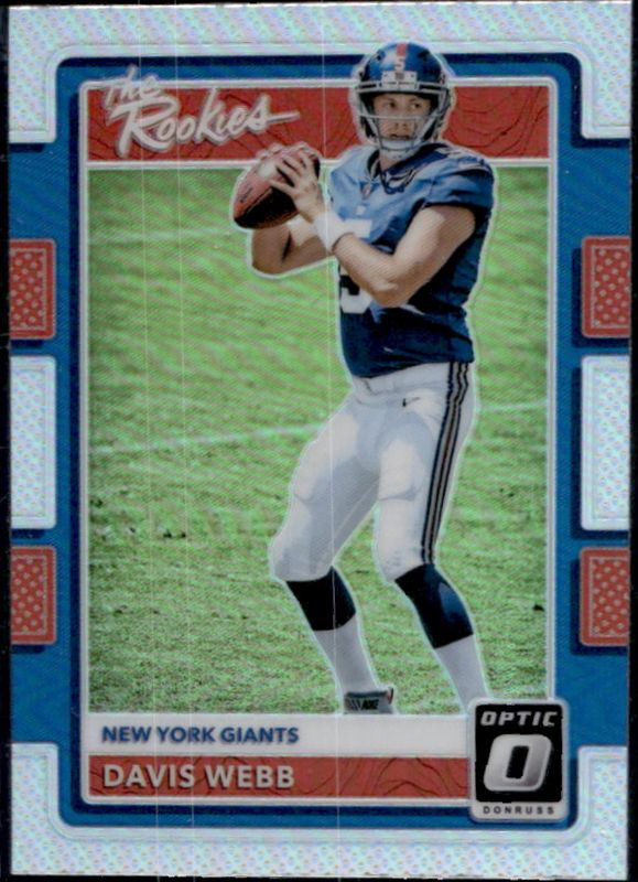 Davis Webb 2017 Optic #24 The Rookies RAW
