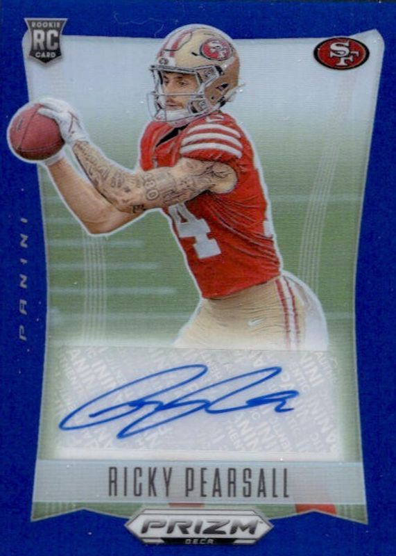 Ricky Pearsall 2024 Prizm Deca #S-RPL Signatures - Blue /49 Rookie RAW
