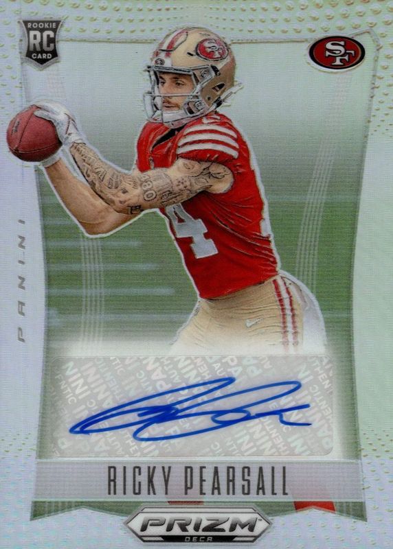 Ricky Pearsall 2024 Prizm Deca #S-RPL Signatures - Silver Rookie RAW