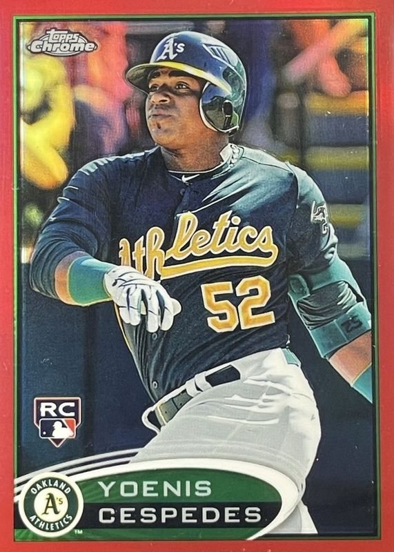 2012 Topps Chrome #180 Red Refractor /25 (Green Jersey)