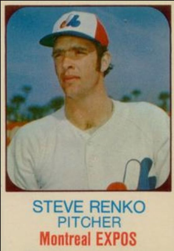 Steve Renko 1975 Hostess #69 Base RAW