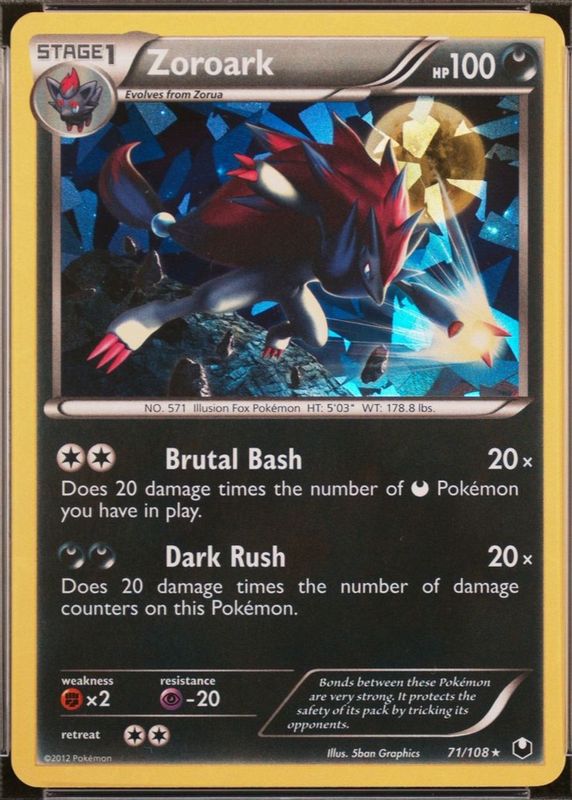 2012 Black & White: Dark Explorers #071/108 Promo (Cracked Ice)