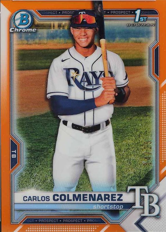 2021 Bowman Chrome #BCP-238 Prospects - Orange Refractor /25 (1st)