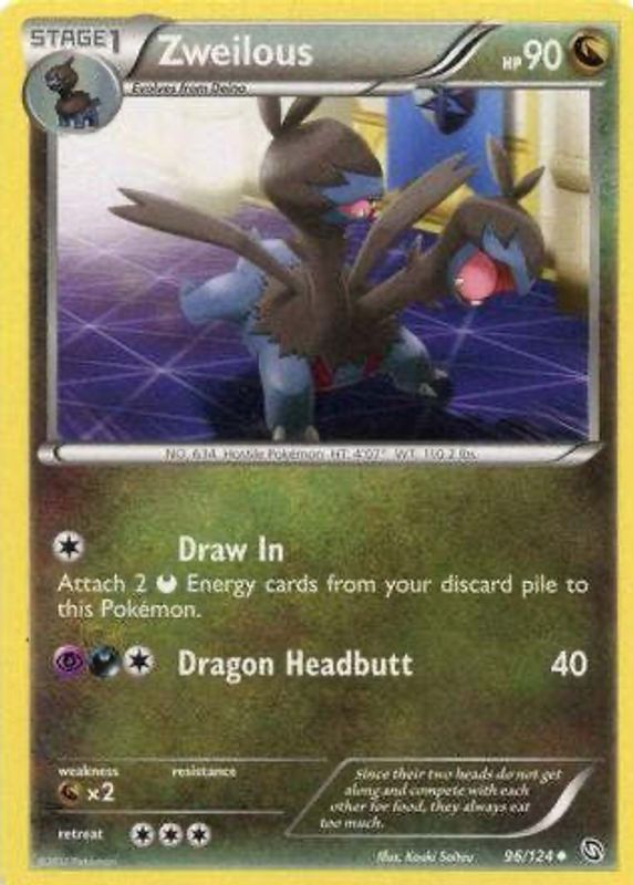 Zweilous 2012 Black & White: Dragons Exalted #096/124 Base RAW TCG (NEAR MINT)