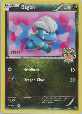 2012 Black & White: Dragon Vault #06/20 Promo (Regional Championships - STAFF)