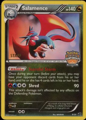 2012 Black & White: Dragon Vault #08/20 Promo (Regional Championships - STAFF)