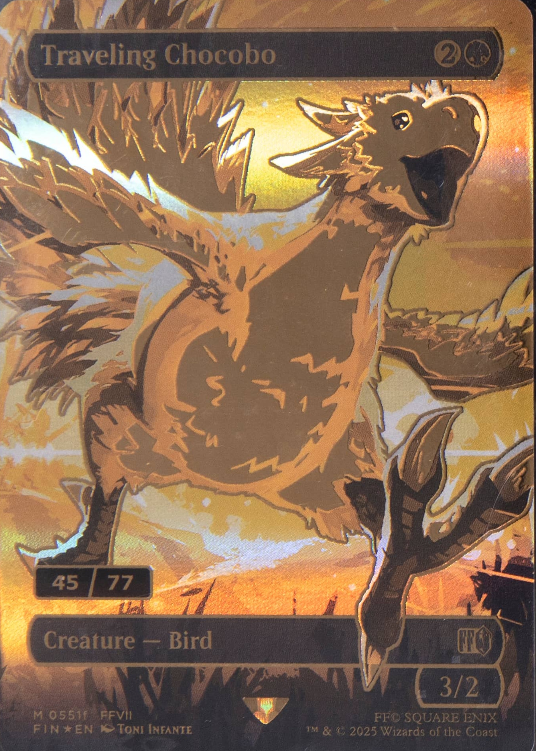 Traveling Chocobo 2025 Final Fantasy #551f Gold /77 Price Guide