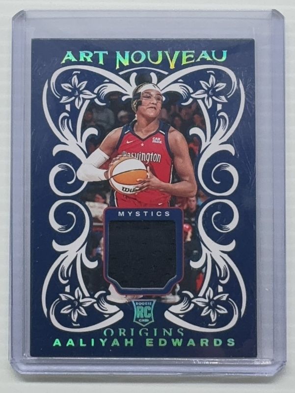 Aaliyah Edwards 2024 Origins WNBA #AN-AEW Art Nouveau Memorabilia Rookie RAW