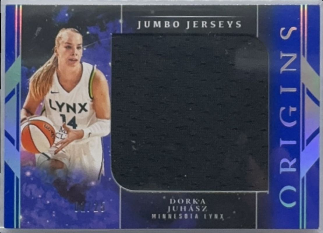 Dorka Juhasz 2024 Origins WNBA #JJ-DJ Jumbo Jerseys - Blue /25 Rookie RAW