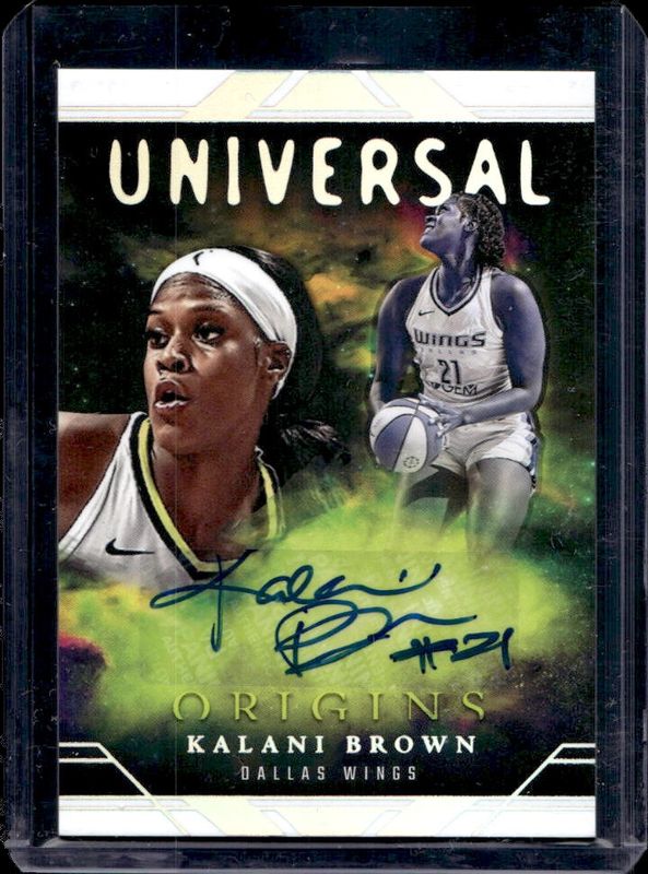 Kalani Brown 2024 Origins WNBA #UA-KB Universal Autographs RAW
