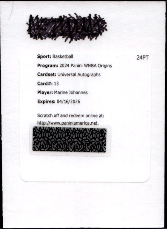 2024 Origins WNBA #UA-MJ Universal Autographs