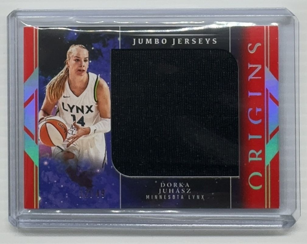 Dorka Juhasz 2024 Origins WNBA #JJ-DJ Jumbo Jerseys - Red /49 Rookie RAW