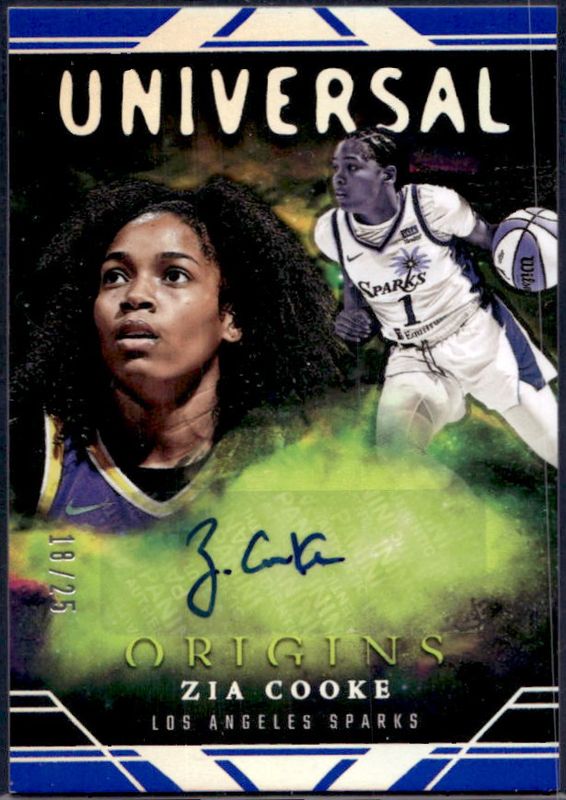 2024 Origins WNBA #UA-ZC Universal Autographs - Blue /25