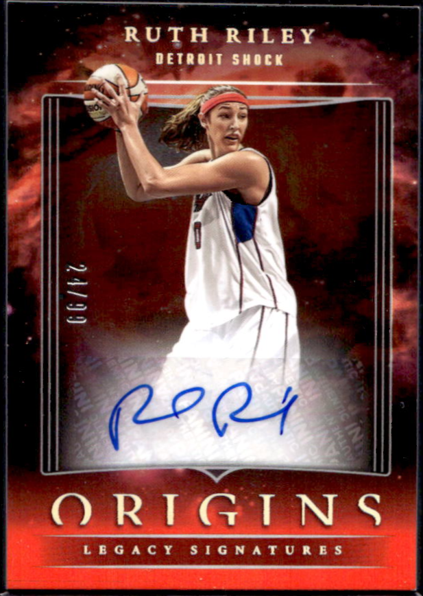 Ruth Riley 2024 Origins WNBA #LS-RR Legacy Signatures - Red /99 Price ...