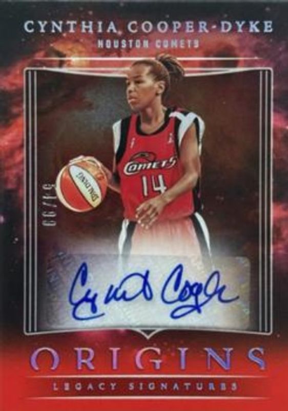 Cynthia Cooper-Dyke 2024 Origins WNBA #LS-CCD Legacy Signatures - Red /99 RAW