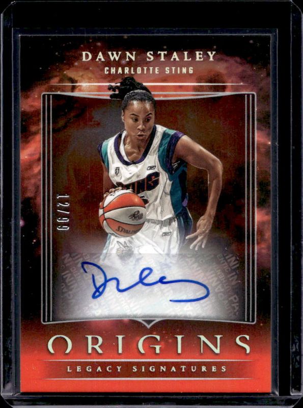 Dawn Staley 2024 Origins WNBA #LS-DS Legacy Signatures - Red /99 RAW