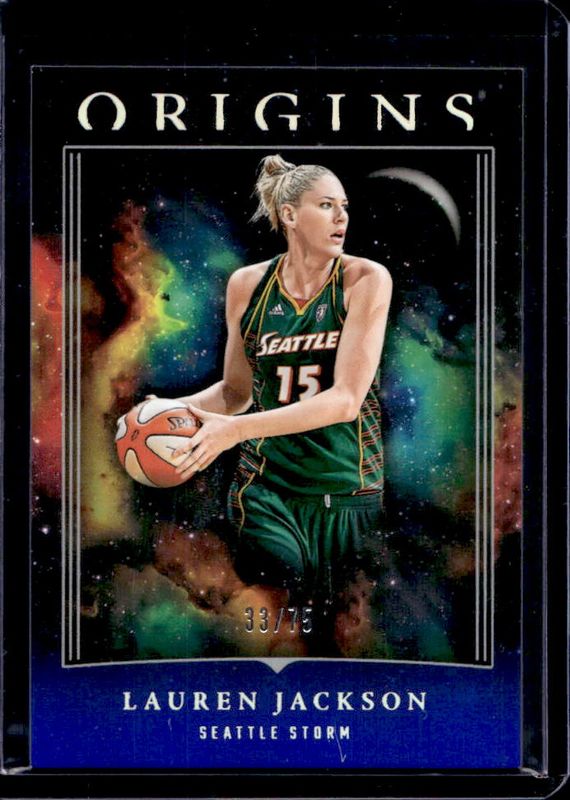 Lauren Jackson 2024 Origins WNBA #1 Blue /75 RAW