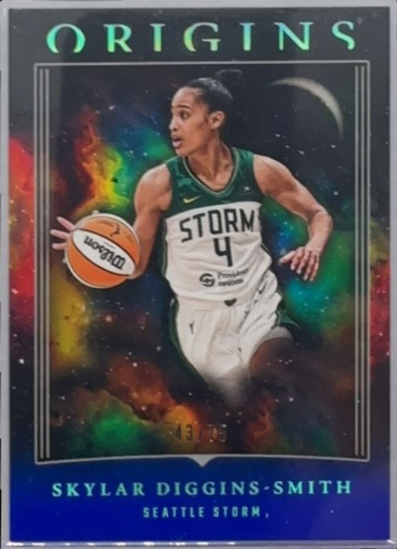 Skylar Diggins-Smith 2024 Origins WNBA #20 Blue /75 RAW