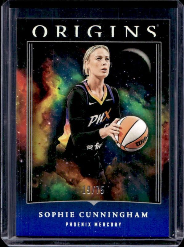 Sophie Cunningham 2024 Origins WNBA #38 Blue /75 RAW