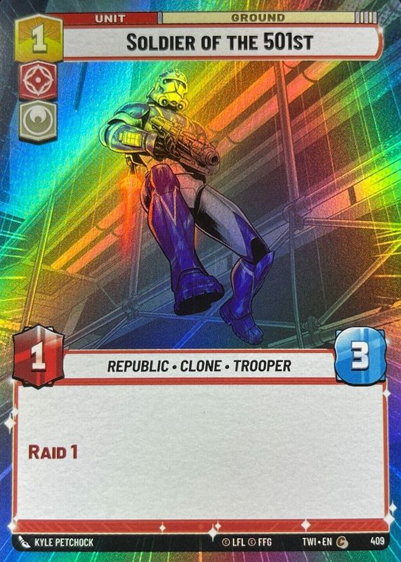 Soldier of the 501st 2024 Twilight of the Republic #409 Hyperspace Foil RAW