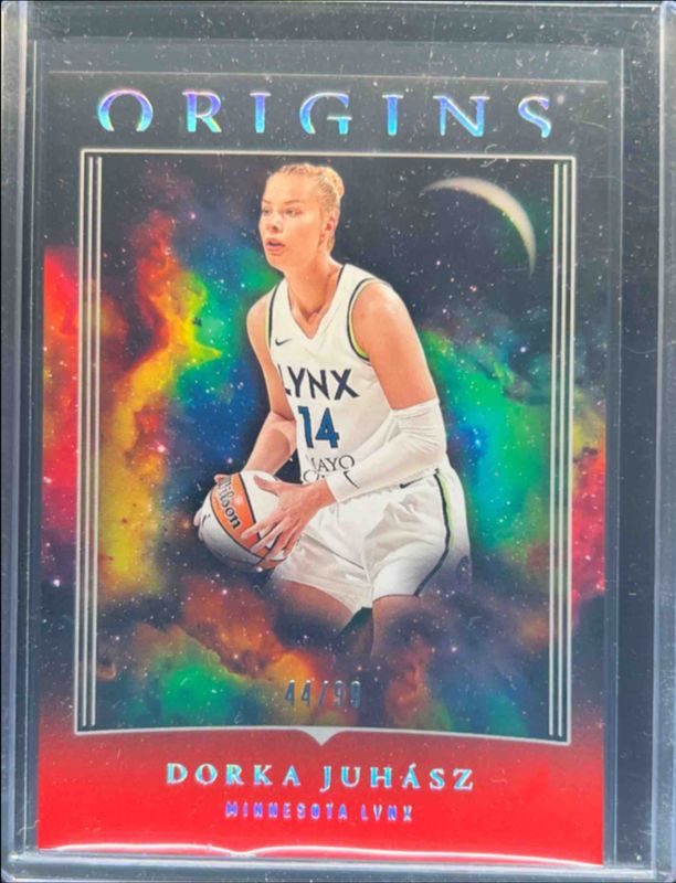 Dorka Juhasz 2024 Origins WNBA #62 Red /99 Rookie RAW