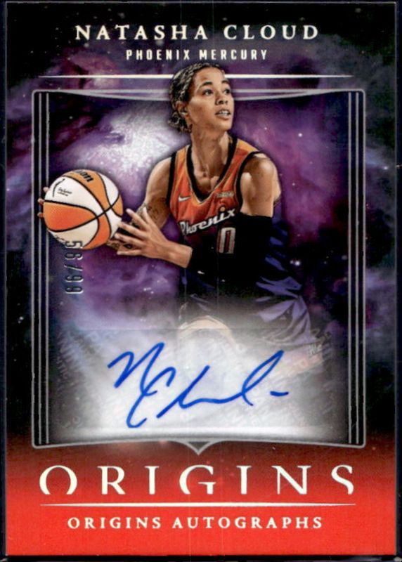 Natasha Cloud 2024 Origins WNBA #OA-NC Origins Autographs - Red /99 RAW